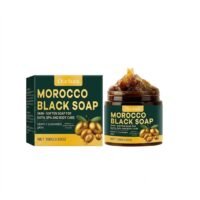 Moroccan black soap skincare treatment for healthy, radiant and glowing skin.